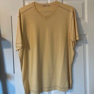 AGAVE Men's Yellow V-neck yellow t-shirt